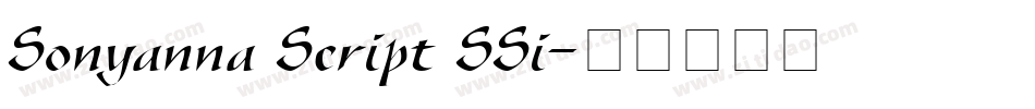 Sonyanna Script SSi字体转换